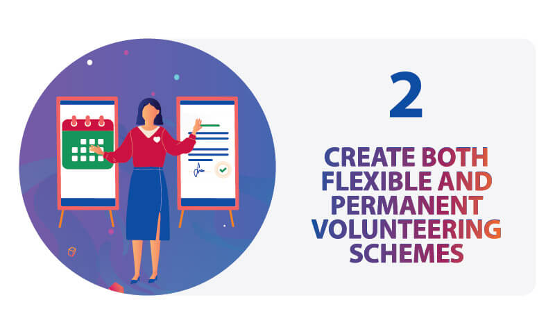 Create Both Flexible and Permanent Volunteering Schemes