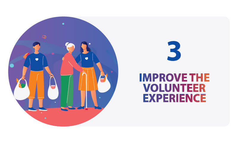 Improve the volunteer experience